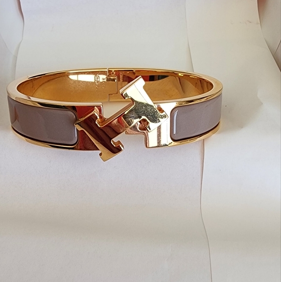 Hermès Marron Glace Rose Gold Clic H Bracelet PM - Picture 4 of 17